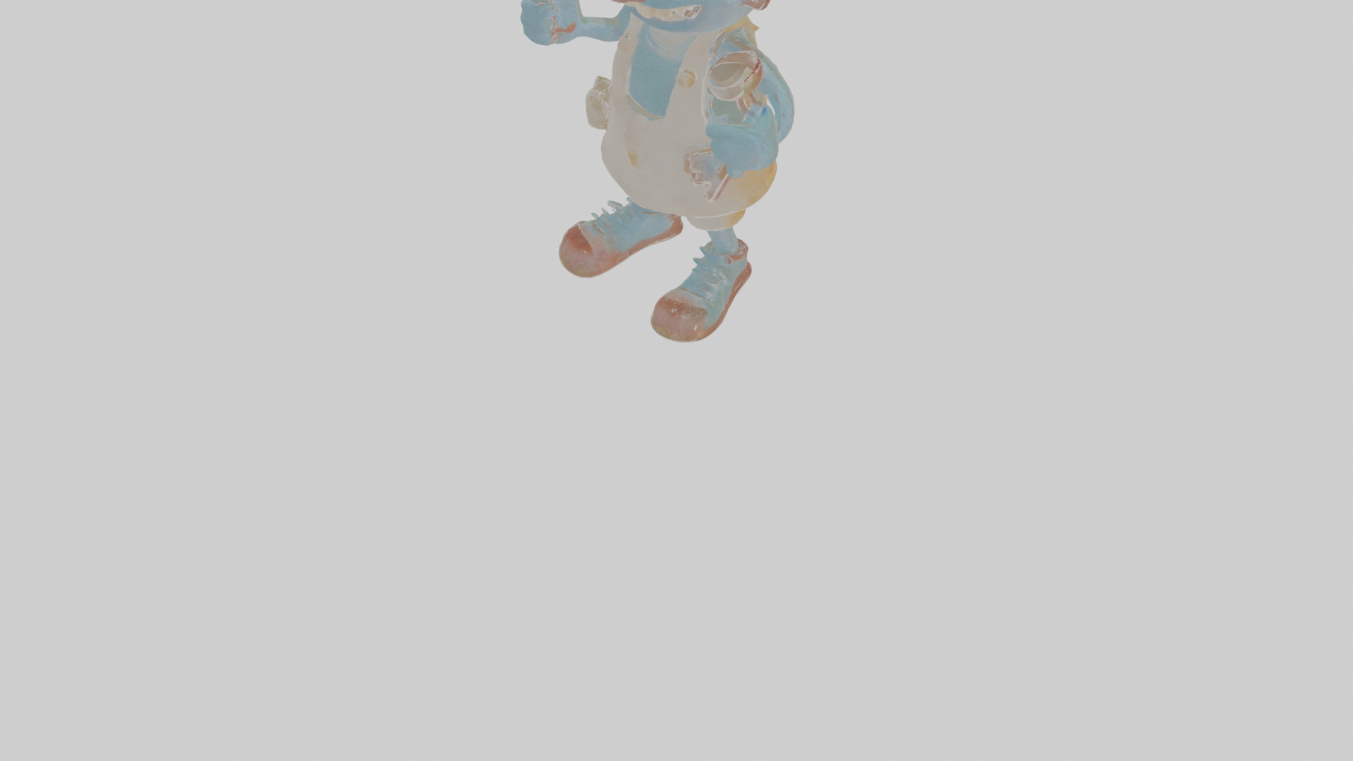 Cartoon Mortimer the Monster Maker Model Low-poly 3D model_8