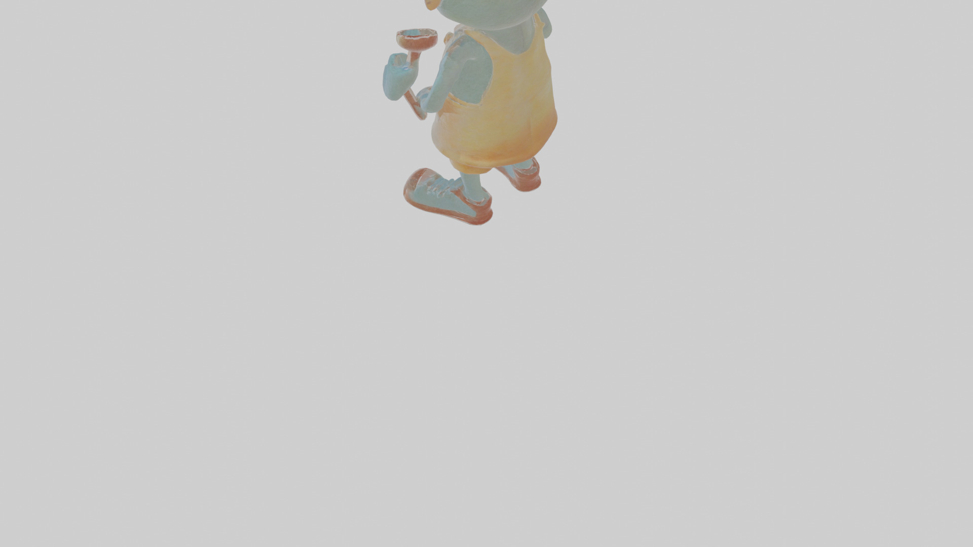 Cartoon Mortimer the Monster Maker Model Low-poly 3D model_5