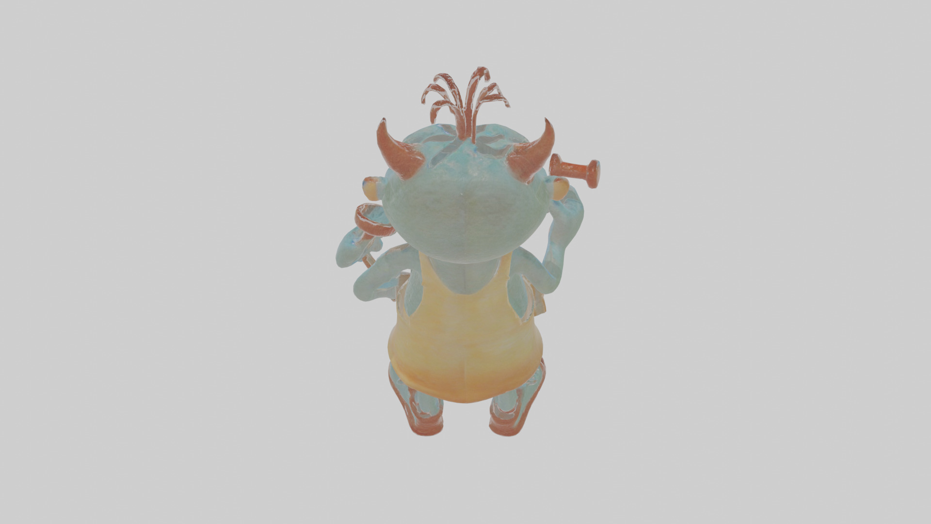 Cartoon Mortimer the Monster Maker Model Low-poly 3D model_22