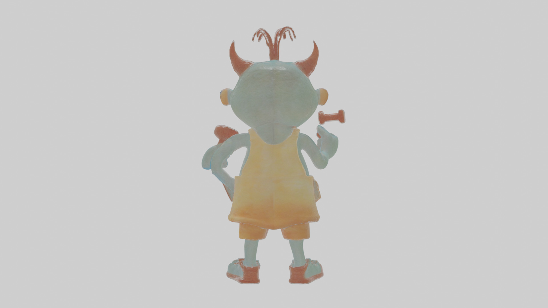 Cartoon Mortimer the Monster Maker Model Low-poly 3D model_1