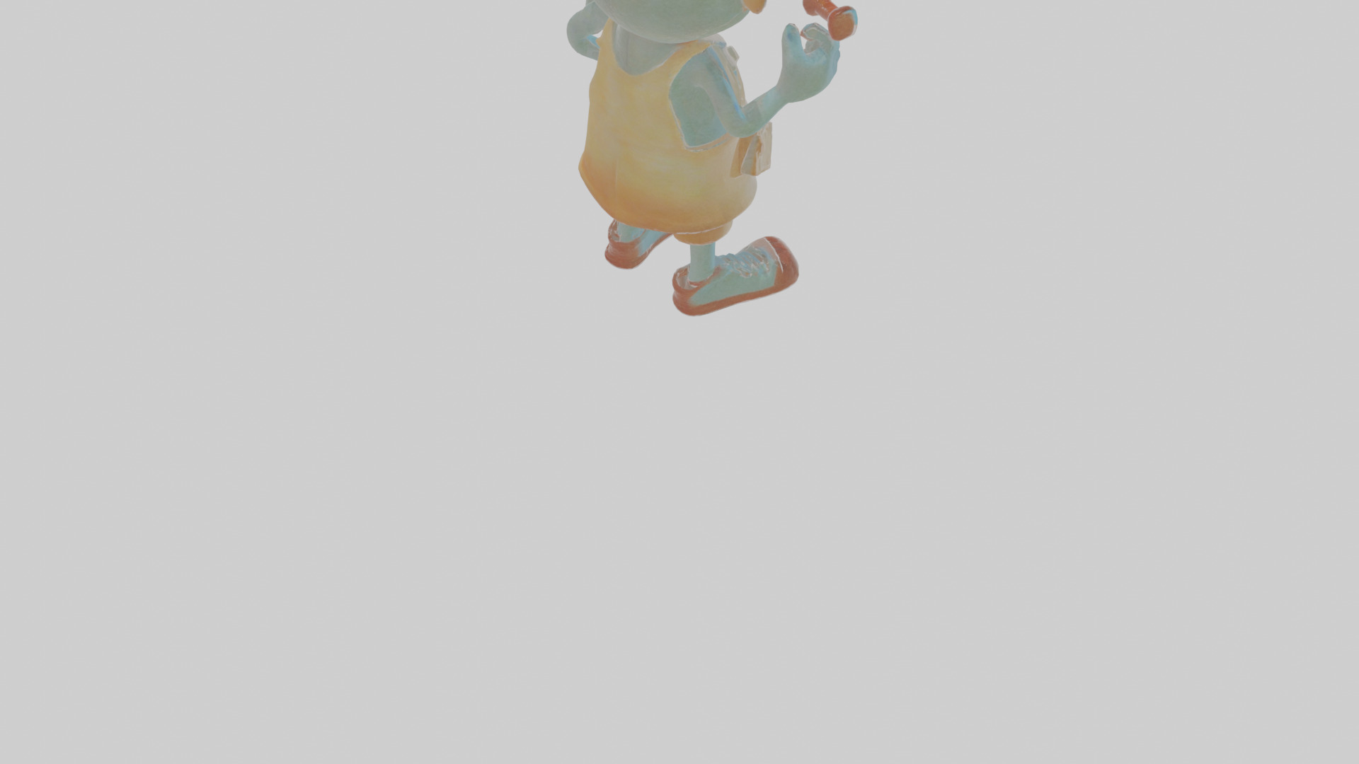 Cartoon Mortimer the Monster Maker Model Low-poly 3D model_6