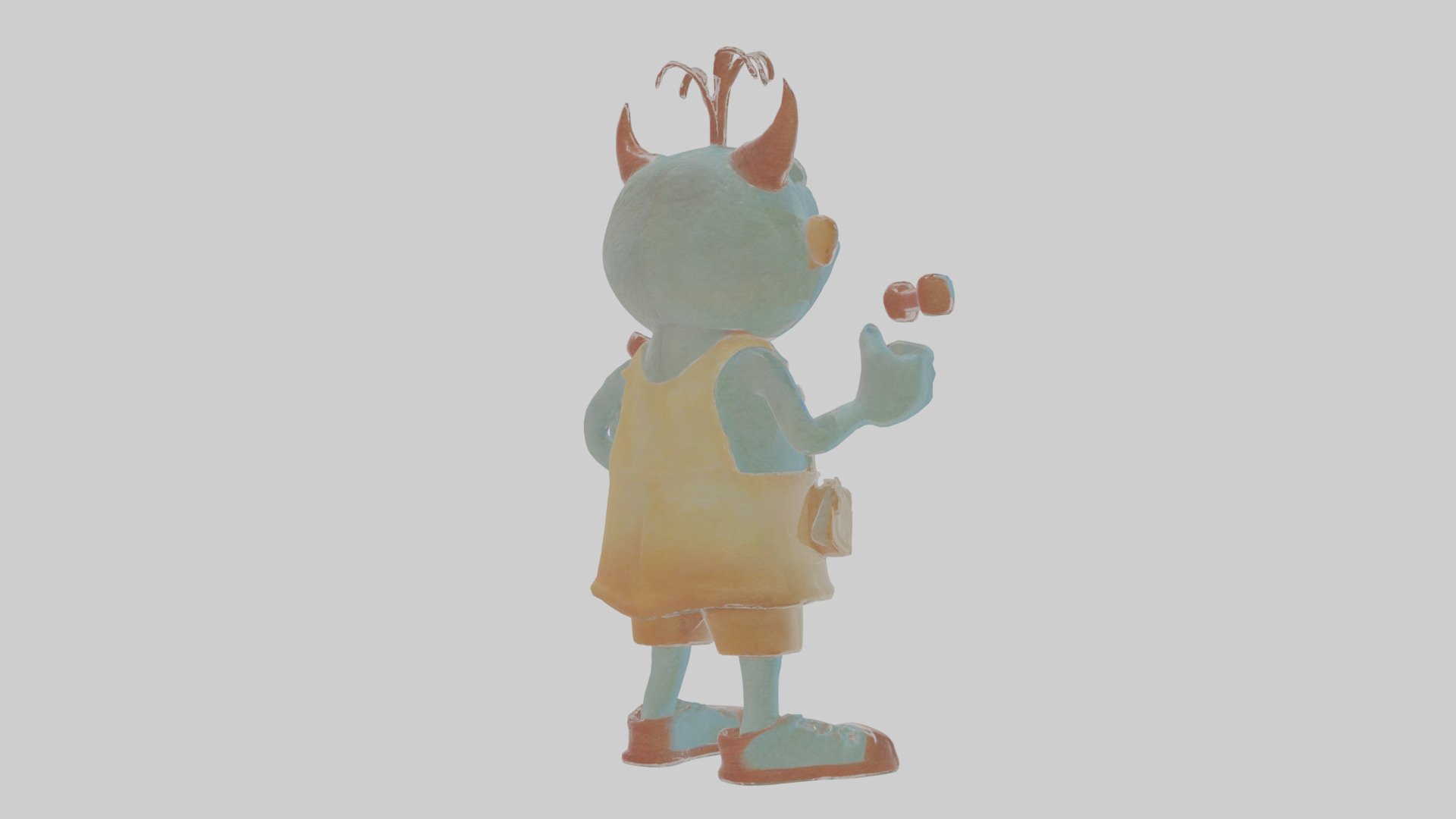 Cartoon Mortimer the Monster Maker Model Low-poly 3D model_4