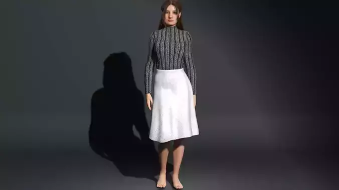 Professional  Realistic 3D Female Character