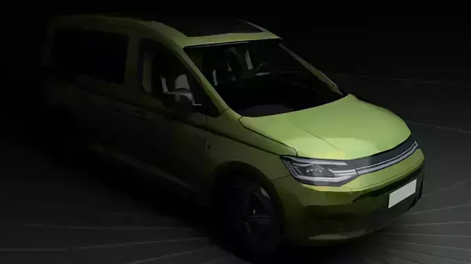 Volkswagen Caddy Low-poly 3D model