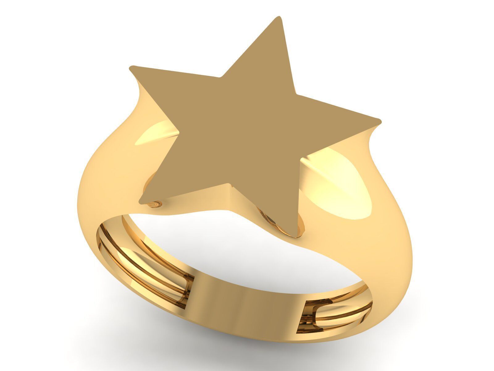 Simple and basic ring collection 3D print model_16