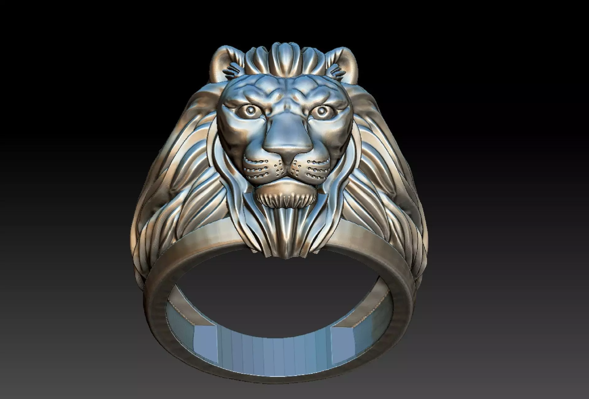 LION RING 3D print model_0
