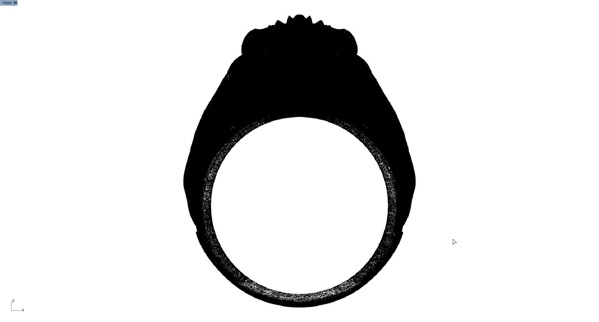 LION RING 3D print model_3