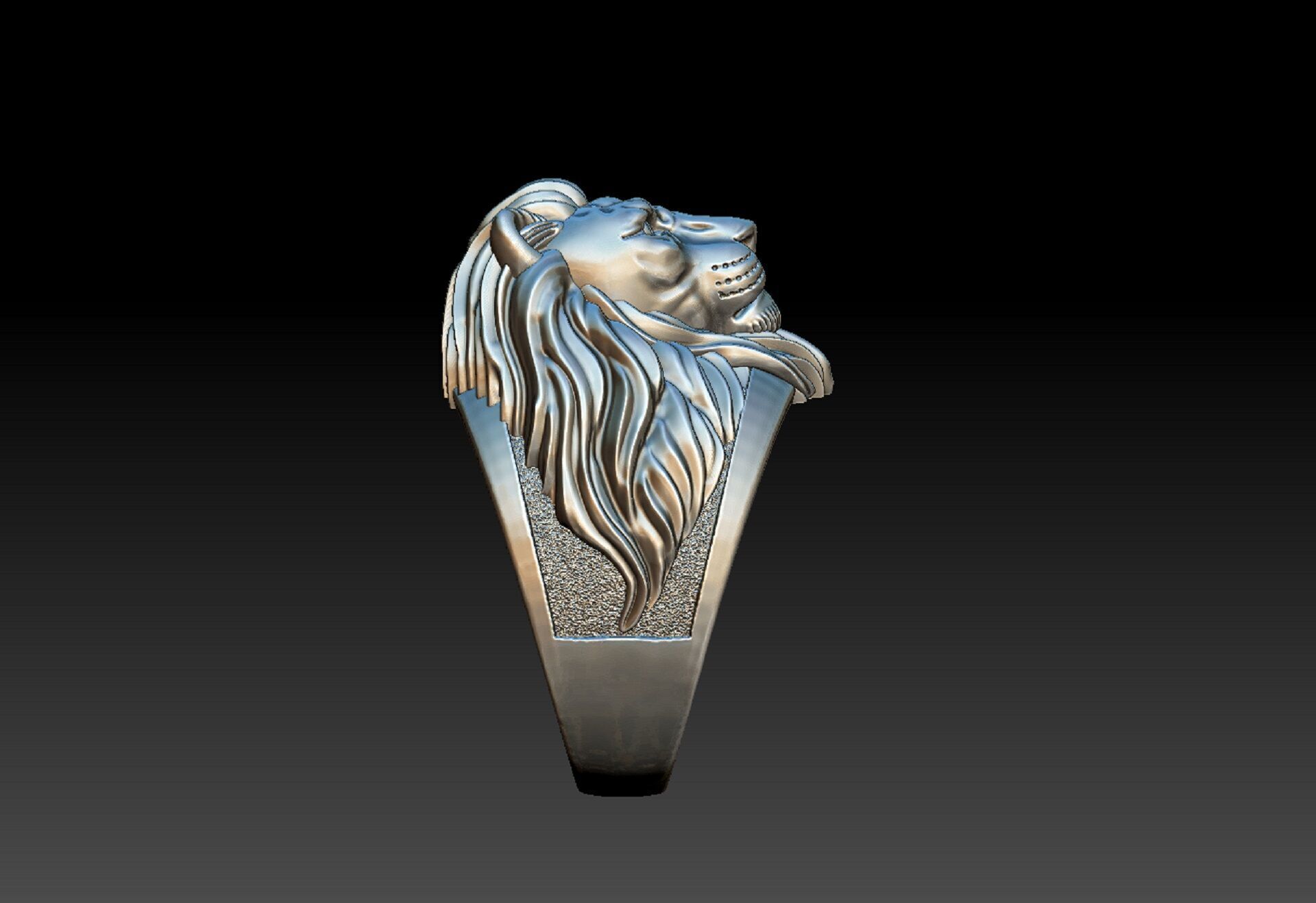 LION RING 3D print model_6