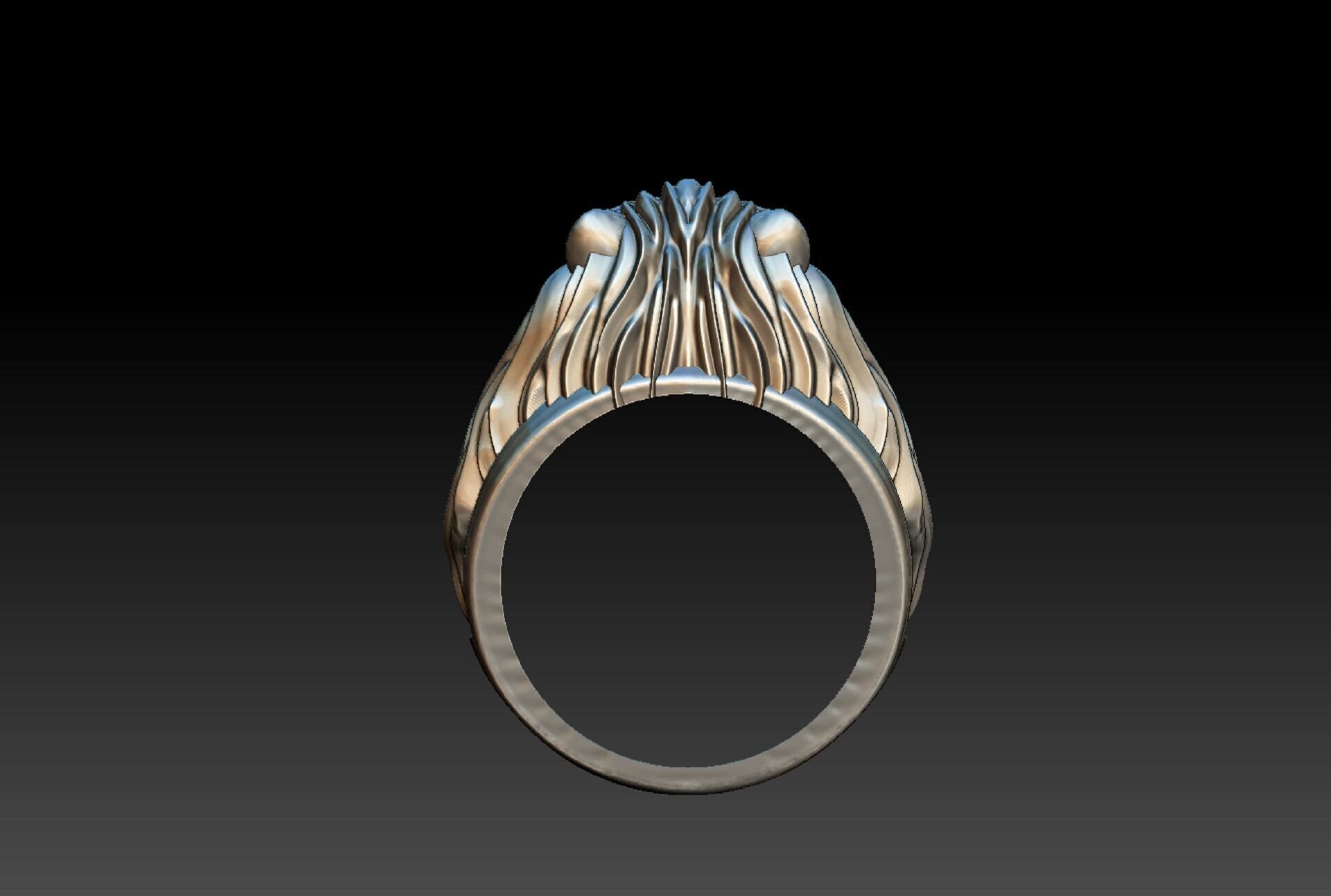 LION RING 3D print model_5