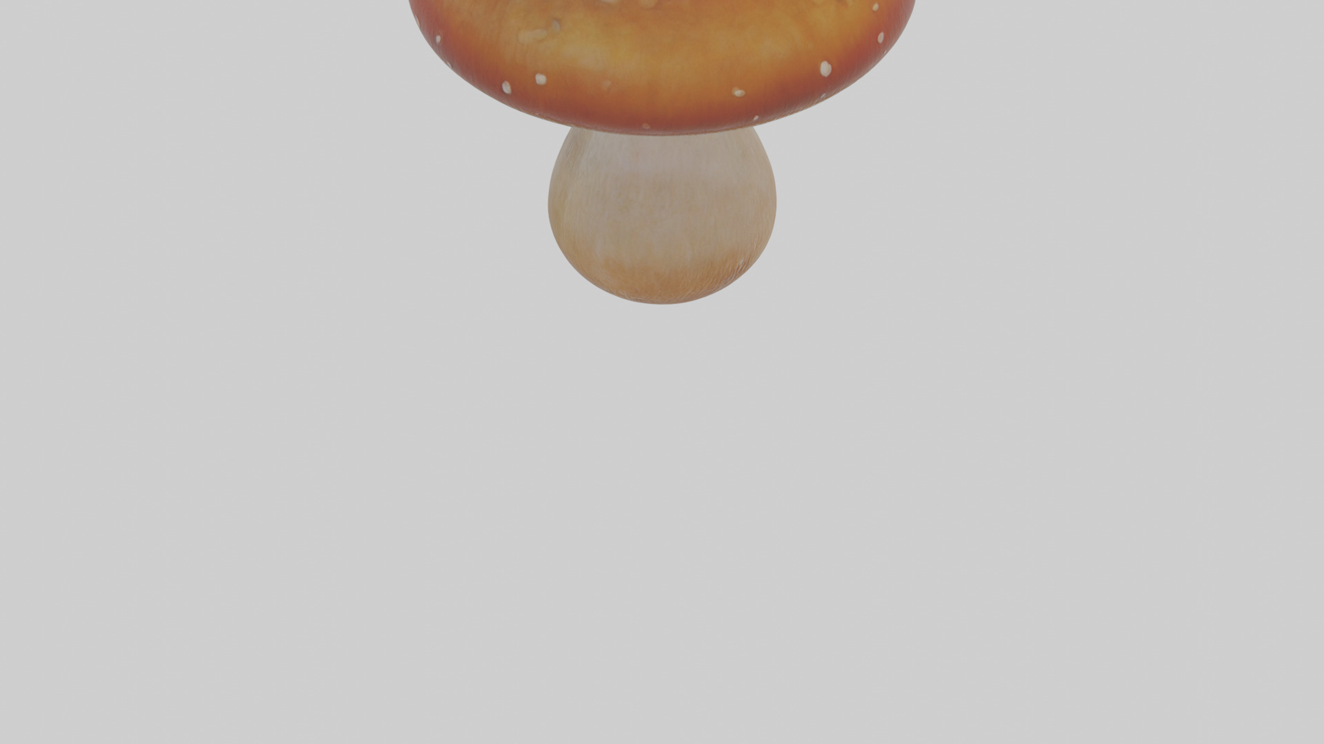 Cartoon Mushroom Low-poly 3D model_5