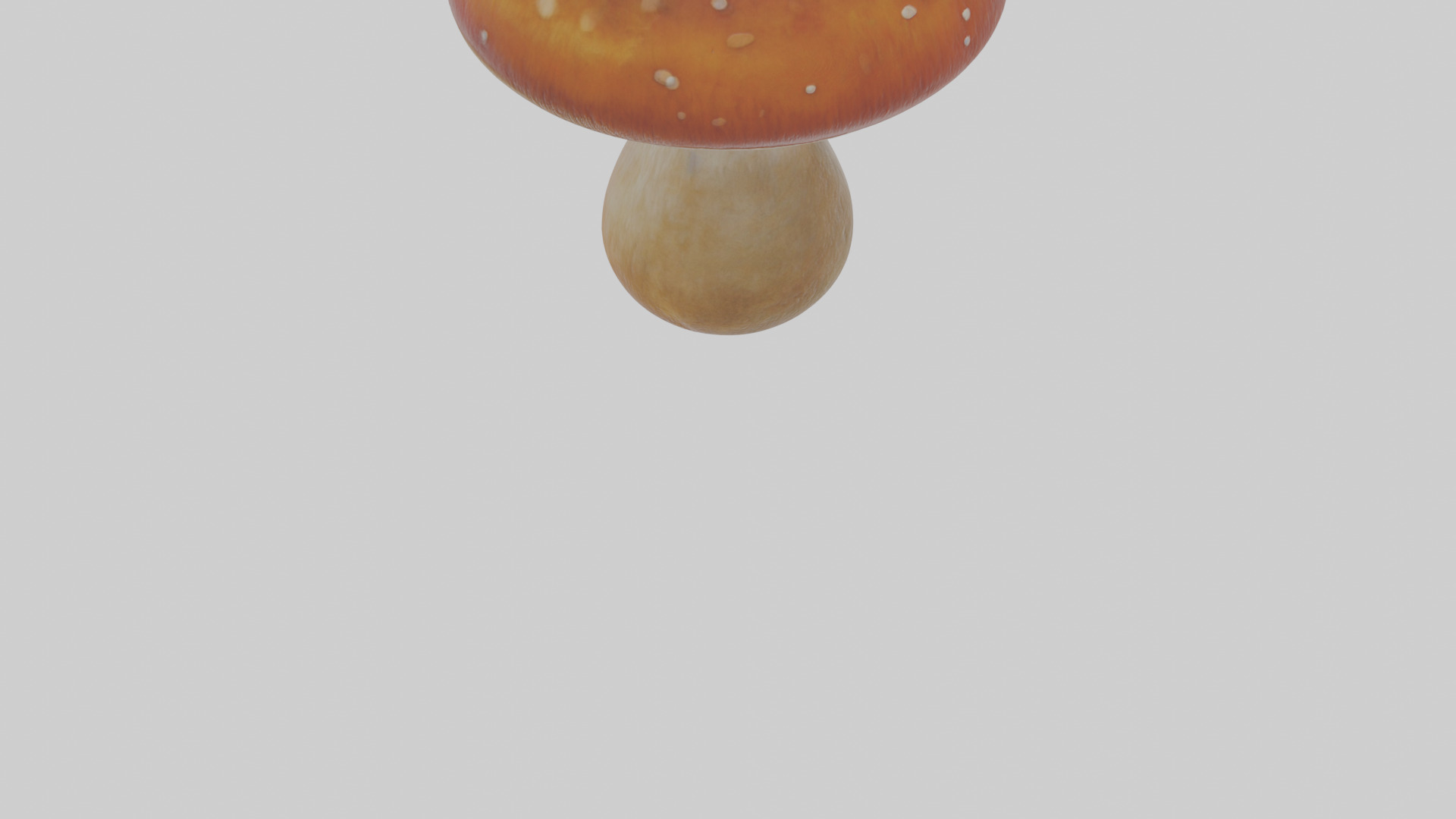 Cartoon Mushroom Low-poly 3D model_11