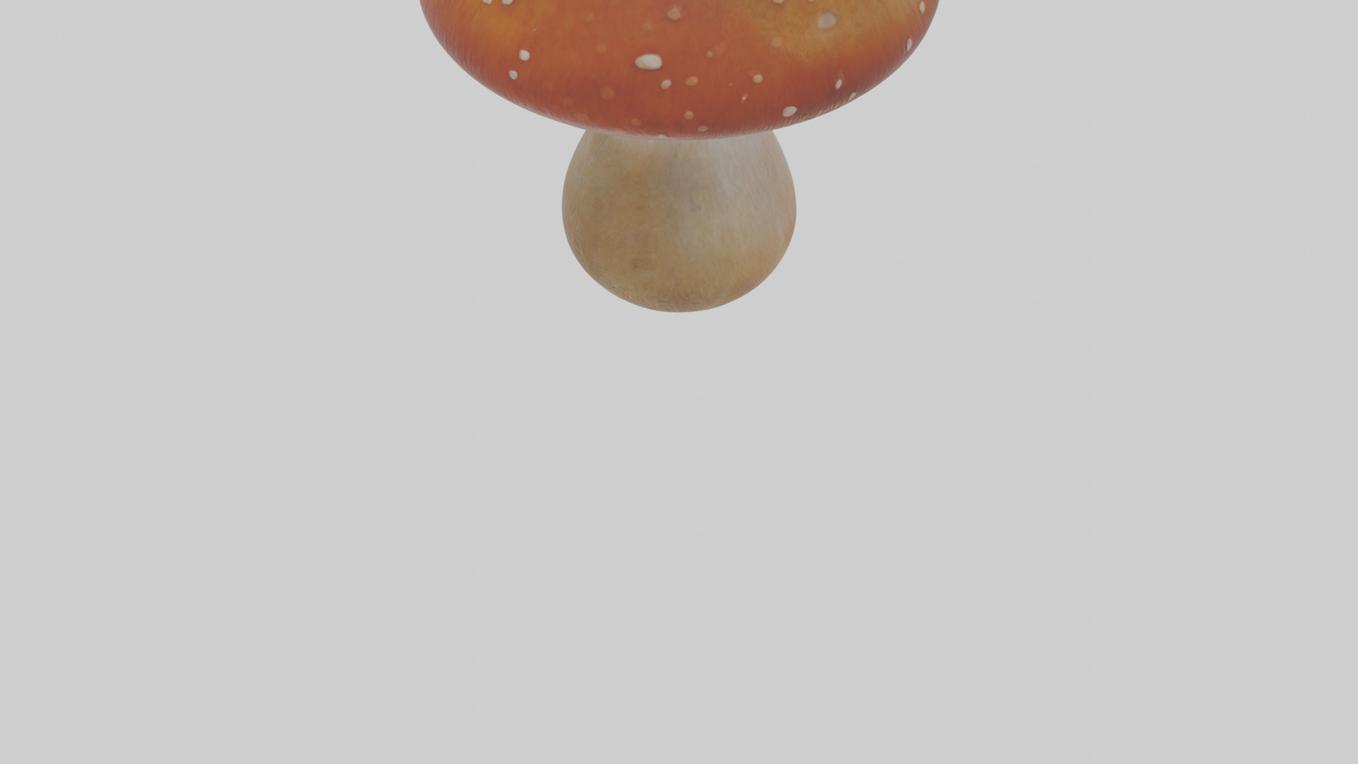 Cartoon Mushroom Low-poly 3D model_9