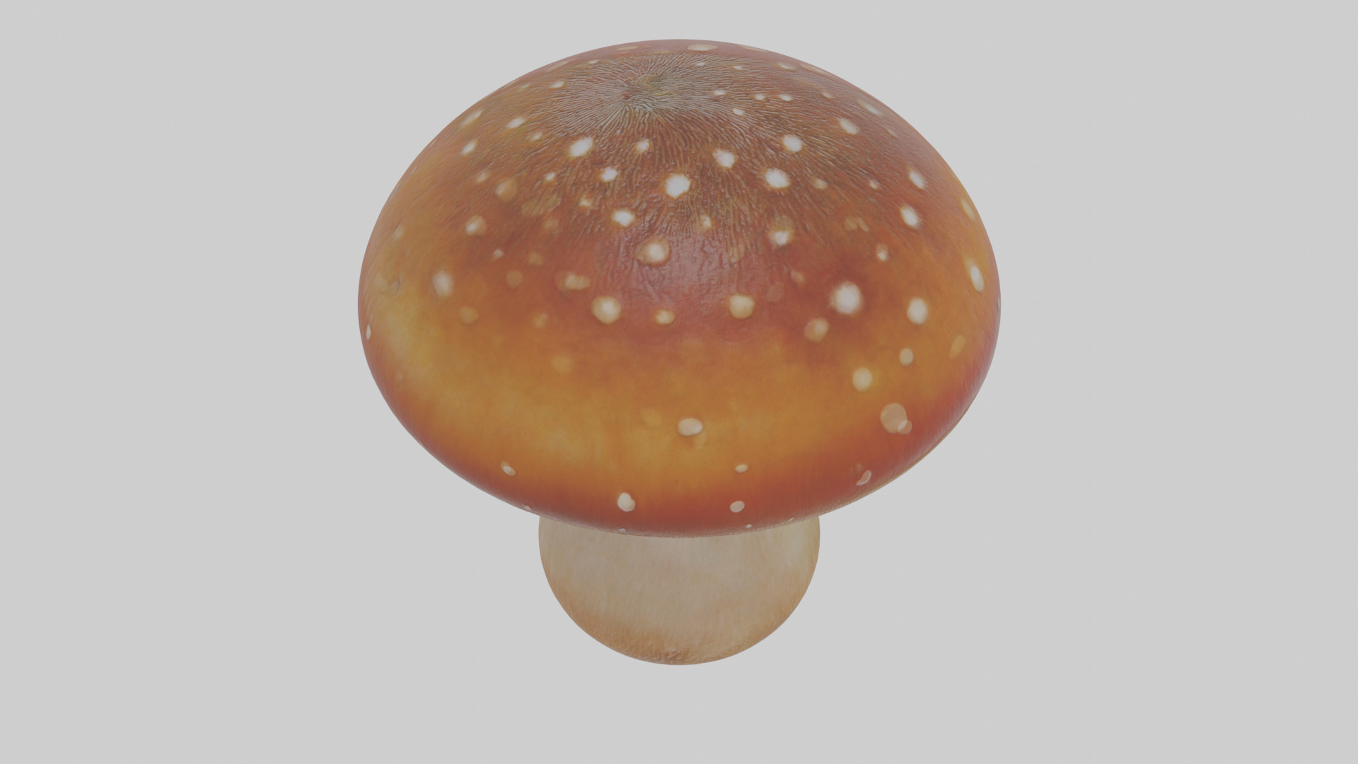 Cartoon Mushroom Low-poly 3D model_23