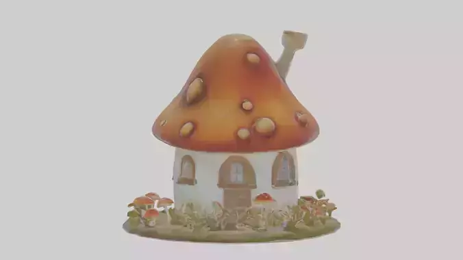 Cartoon Mushroom House