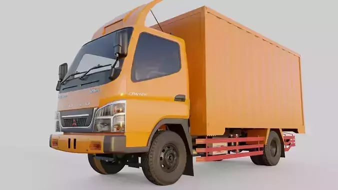 Mitsubishi Fuso Canter Box truck 3D model