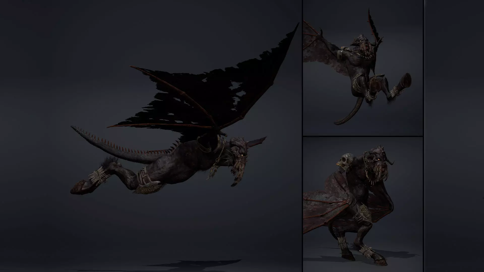 Obsidianfire 2 Brutal Low-poly 3D model_0