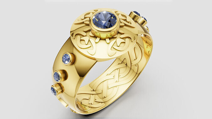 Luxury Ring GOLD  3D print model