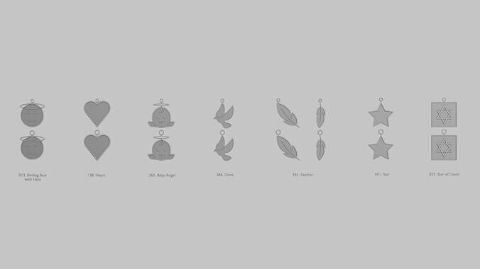 Ethereal Angels Mini STL Pendant Collection 3D print model