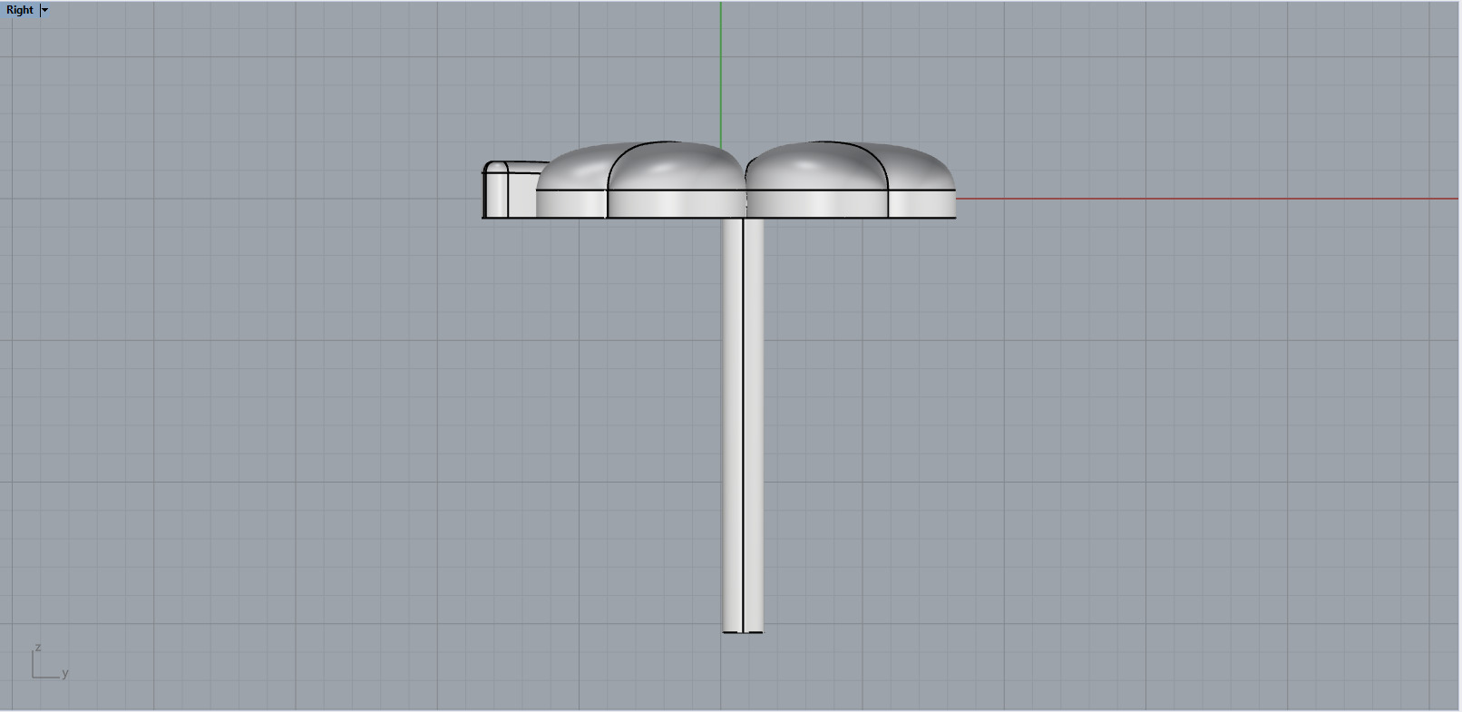 Clover heart stud earring model 1080 3D print model_7