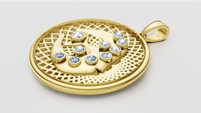 3D Pendant GOLD   3D print model