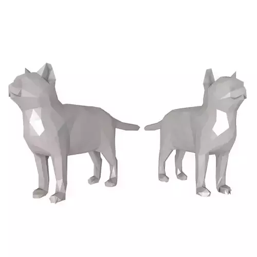Cat low poly