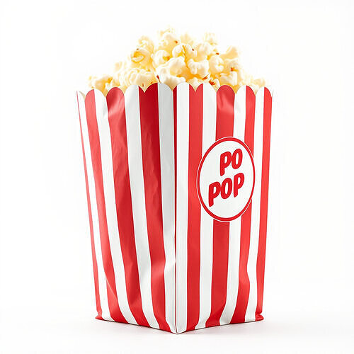 Cinema Popcorn Box Model Pack Low-poly 3D model 2