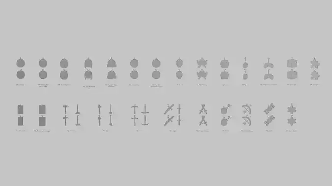 Gamer Life STL Pendant Collection