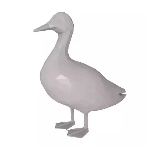Duck Low Poly 3D print model