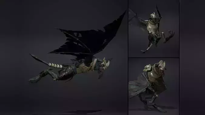 Obsidian Swordman Wing1