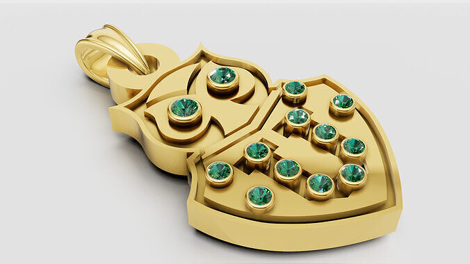 Owl Pendant GOLD  3D print model