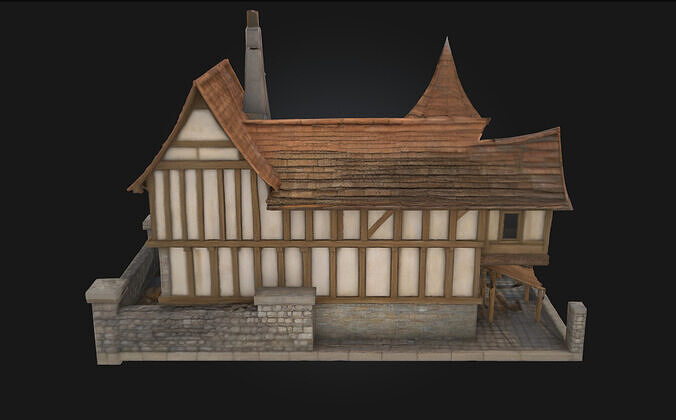 Tudor Cottage  Timeless Charm of English Heritage 3D model 5
