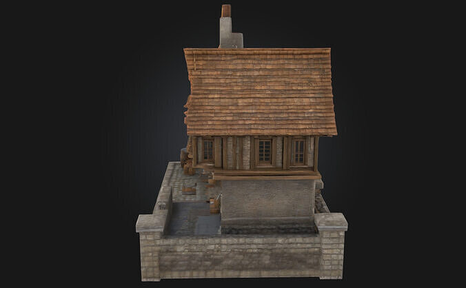 Tudor Cottage  Timeless Charm of English Heritage 3D model 6