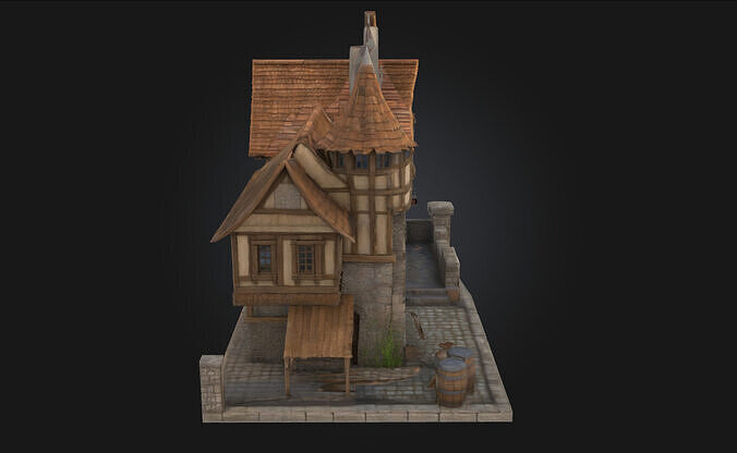 Tudor Cottage  Timeless Charm of English Heritage 3D model 4