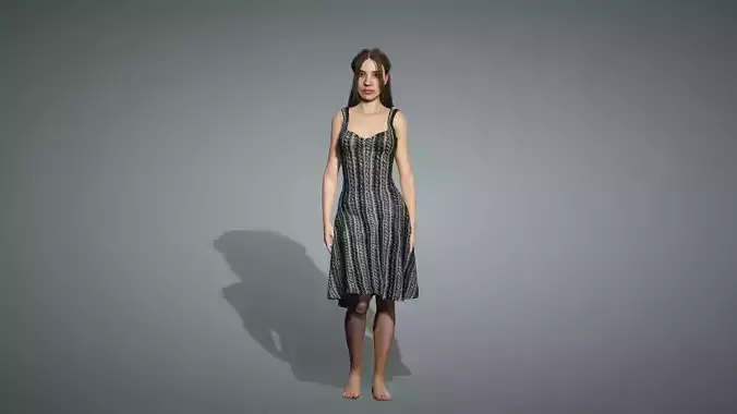 Ultra-Realistic 3D Female Character