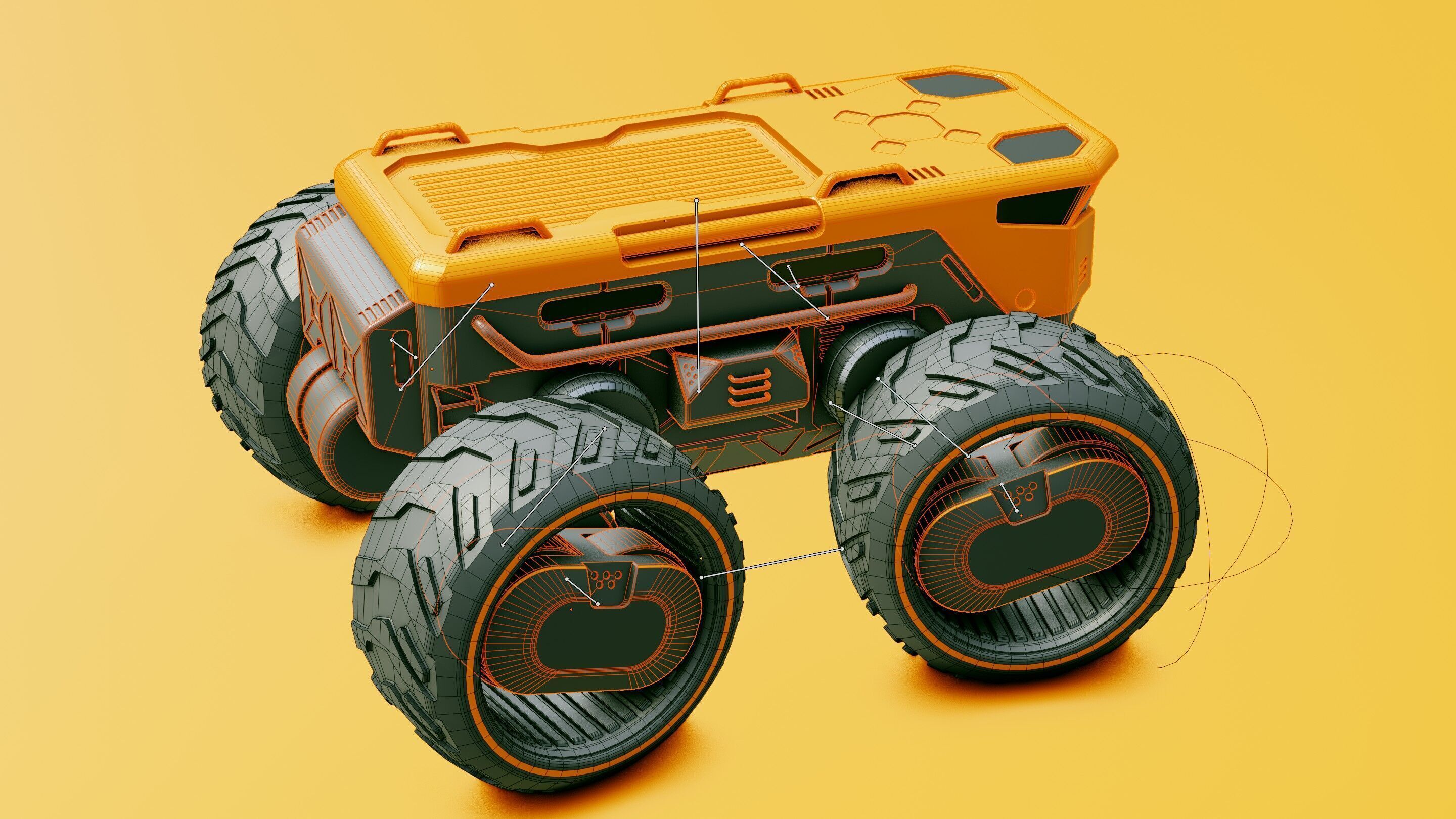 CARGO TRUCK X-50 Rigged 3D model_30