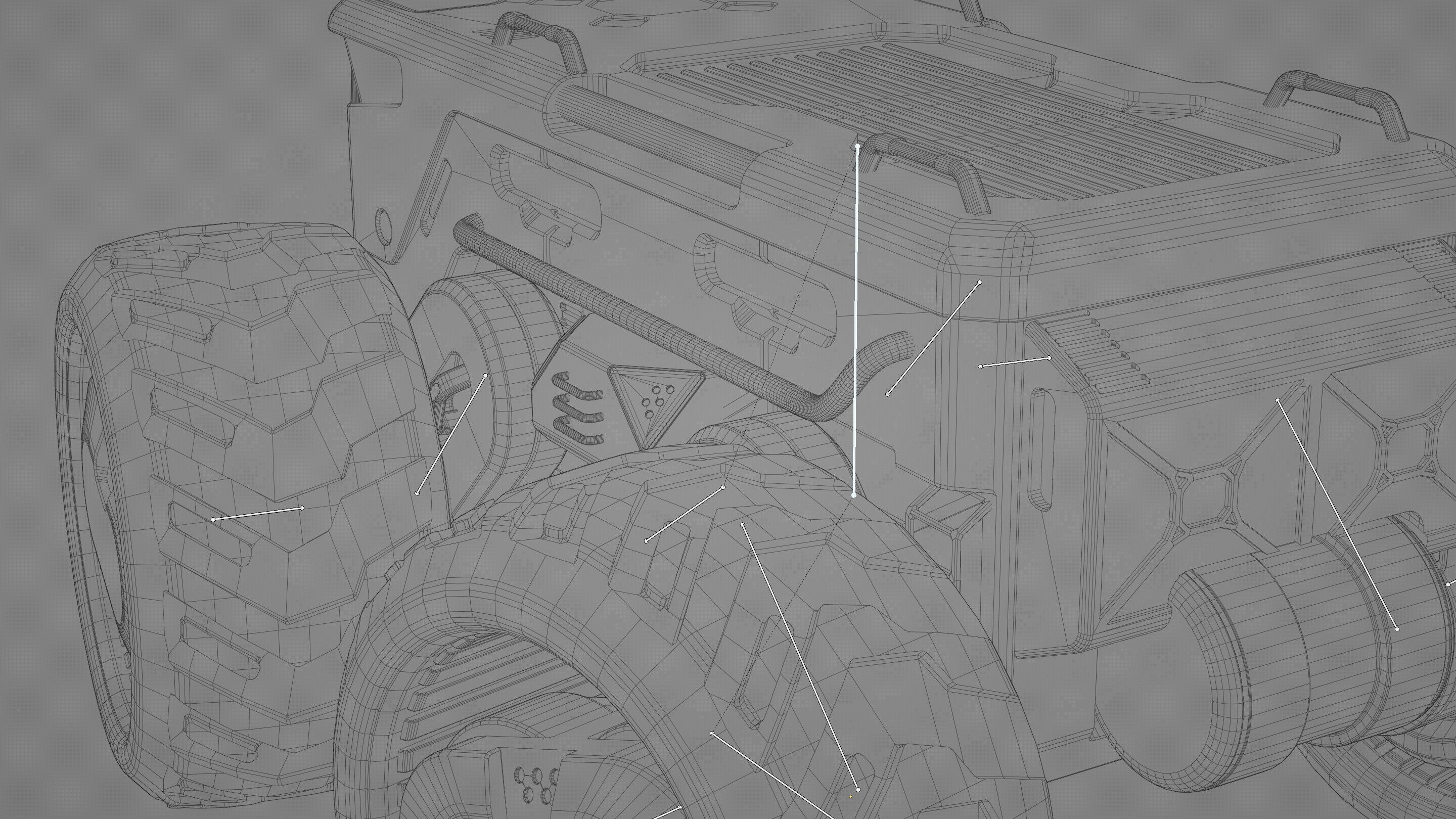 CARGO TRUCK X-50 Rigged 3D model_37