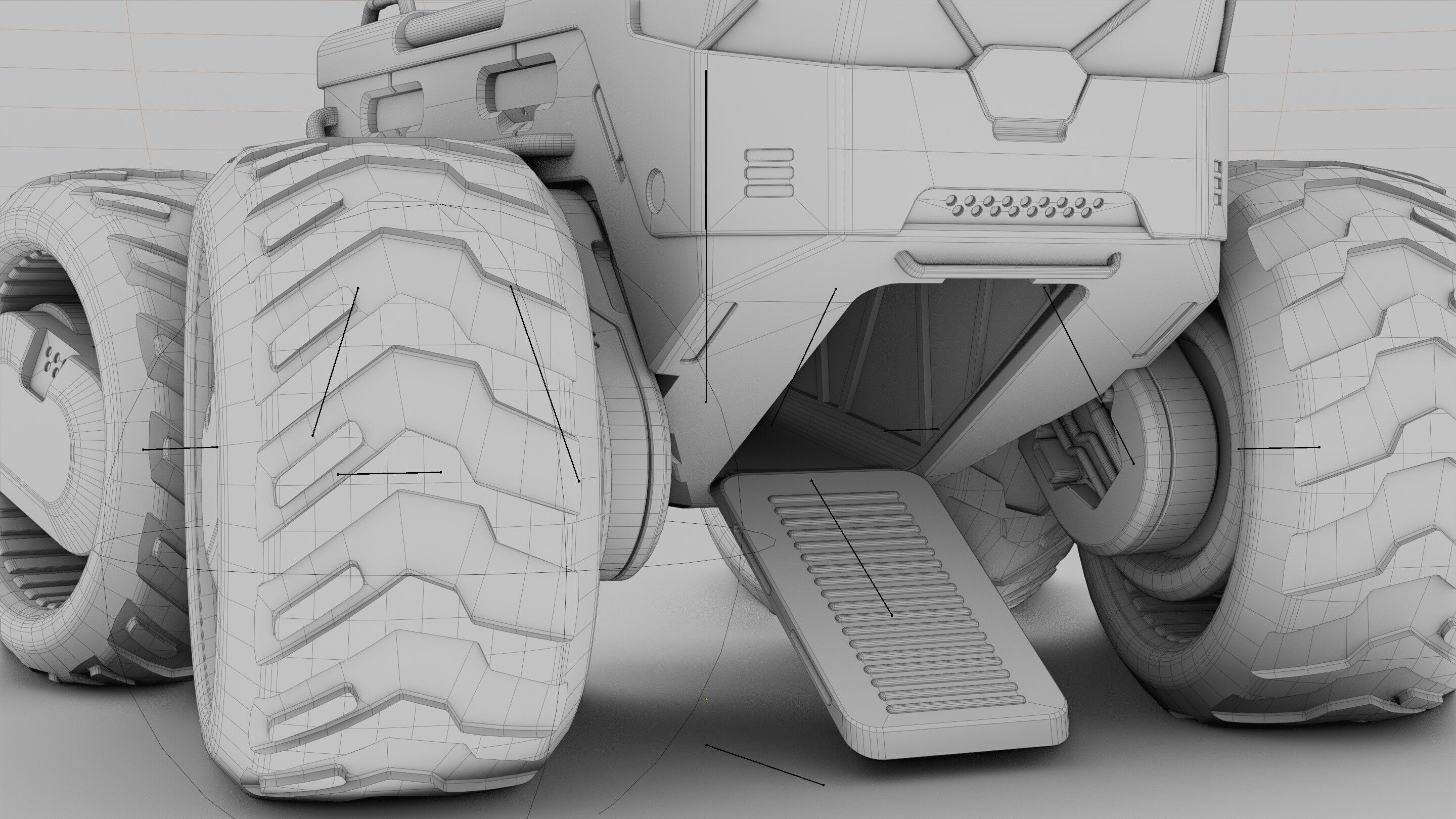 CARGO TRUCK X-50 Rigged 3D model_35