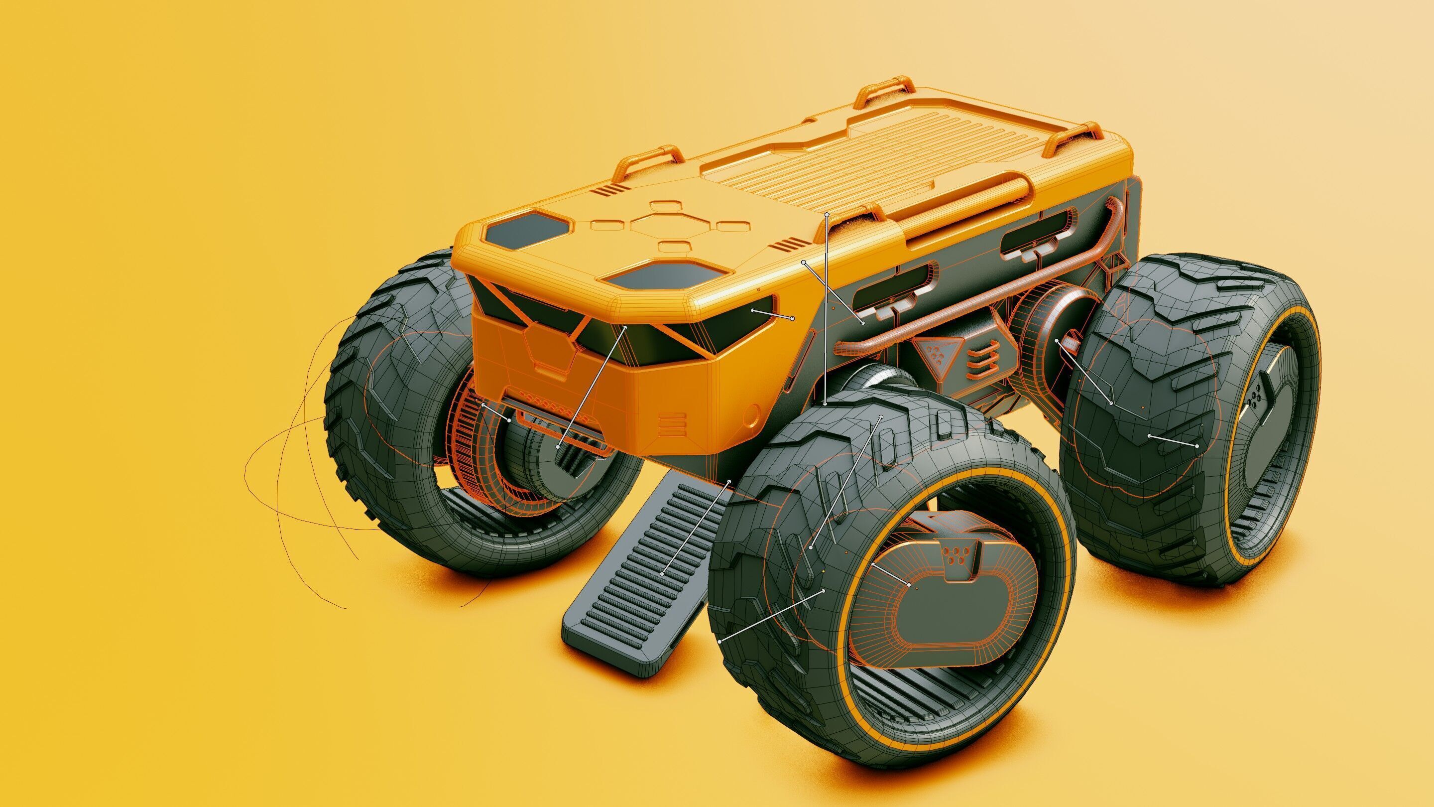 CARGO TRUCK X-50 Rigged 3D model_29