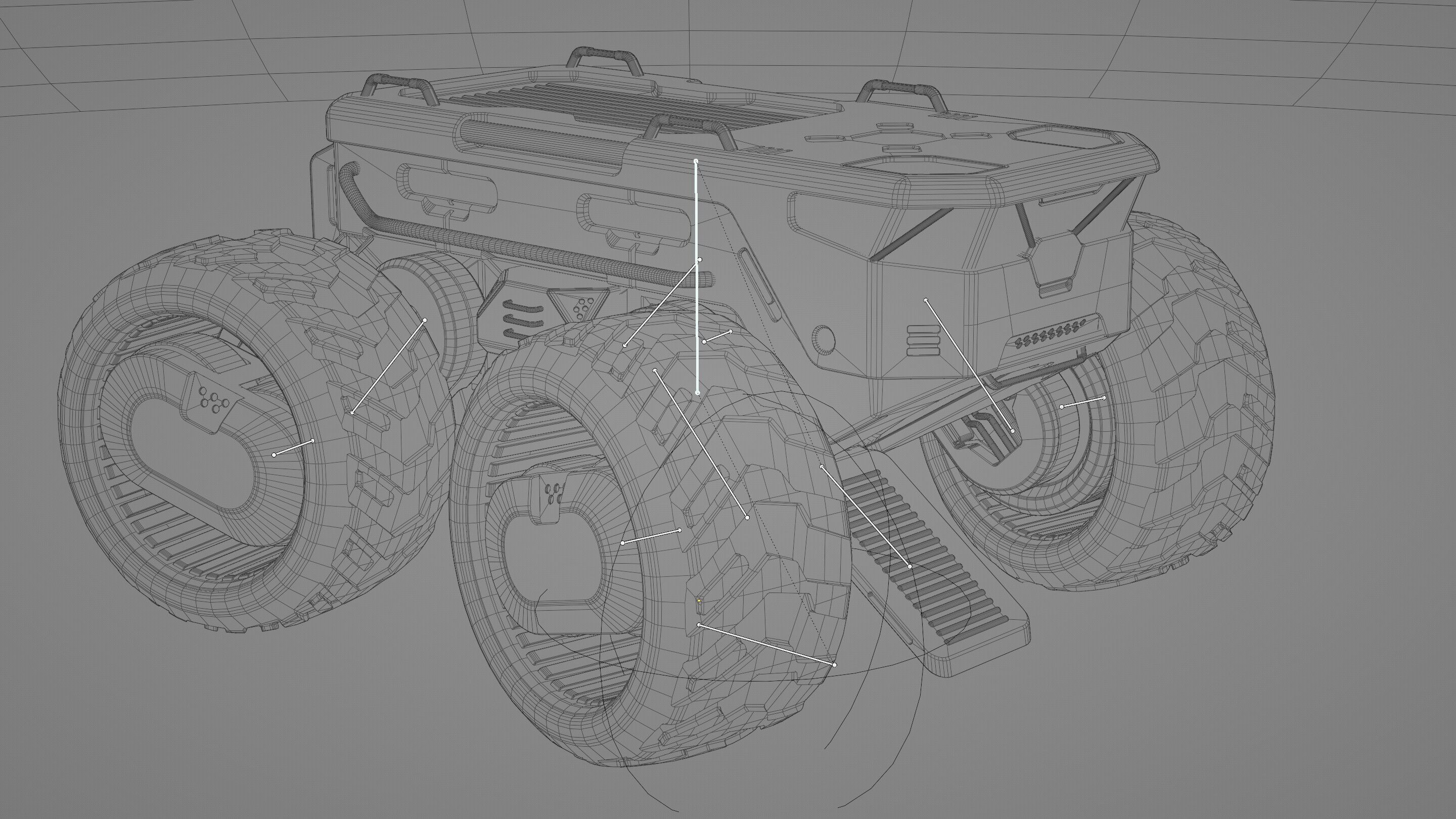 CARGO TRUCK X-50 Rigged 3D model_36