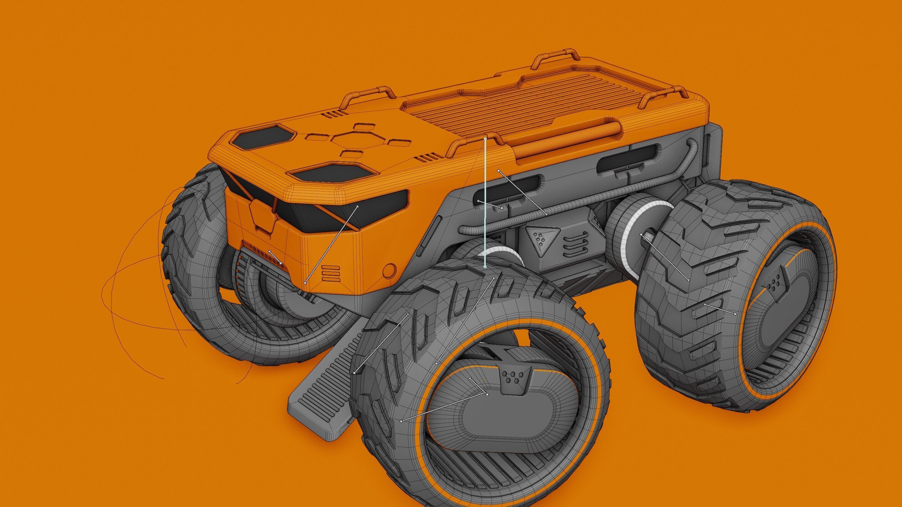 CARGO TRUCK X-50 Rigged 3D model_38