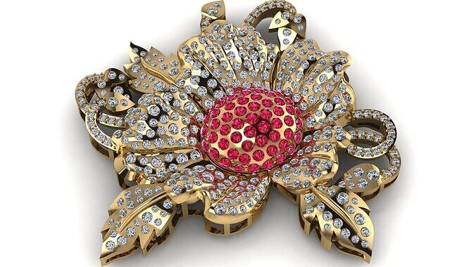 Flower Pendent  3D print model
