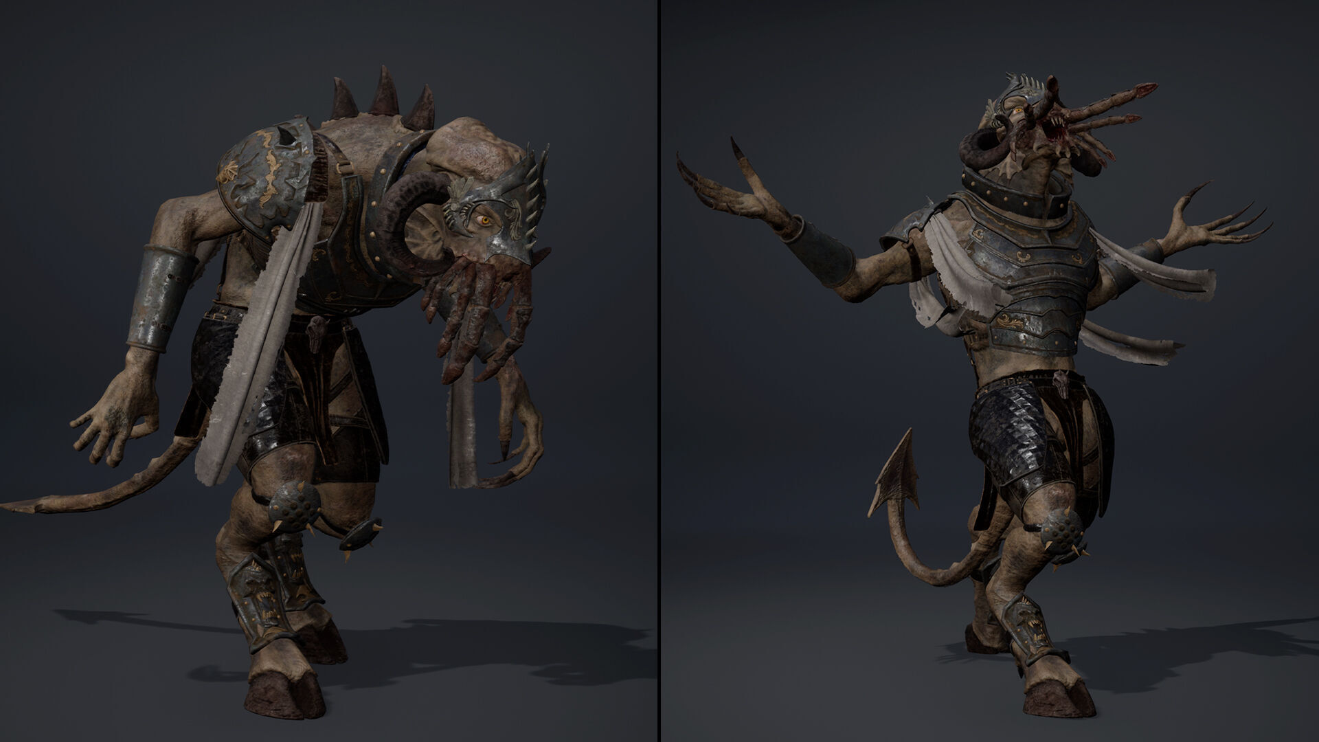 Obsidian Swordman Arm2 Low-poly 3D model_13