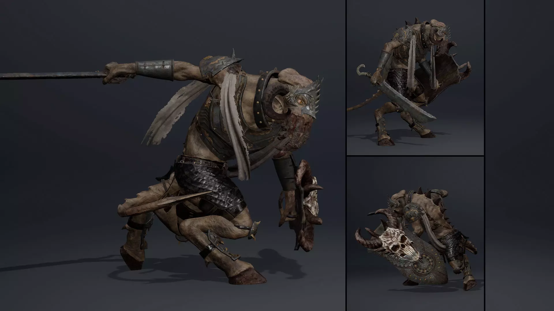 Obsidian Swordman Arm2 Low-poly 3D model_0