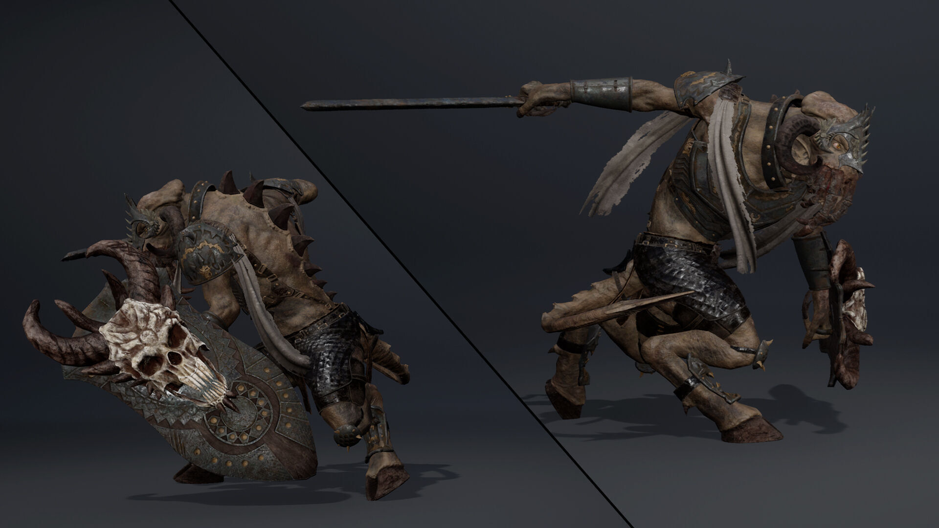 Obsidian Swordman Arm2 Low-poly 3D model_7