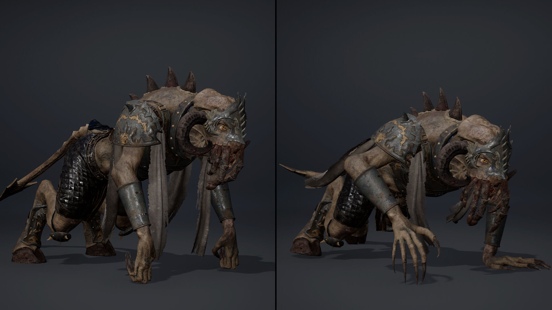 Obsidian Swordman Arm2 Low-poly 3D model_9