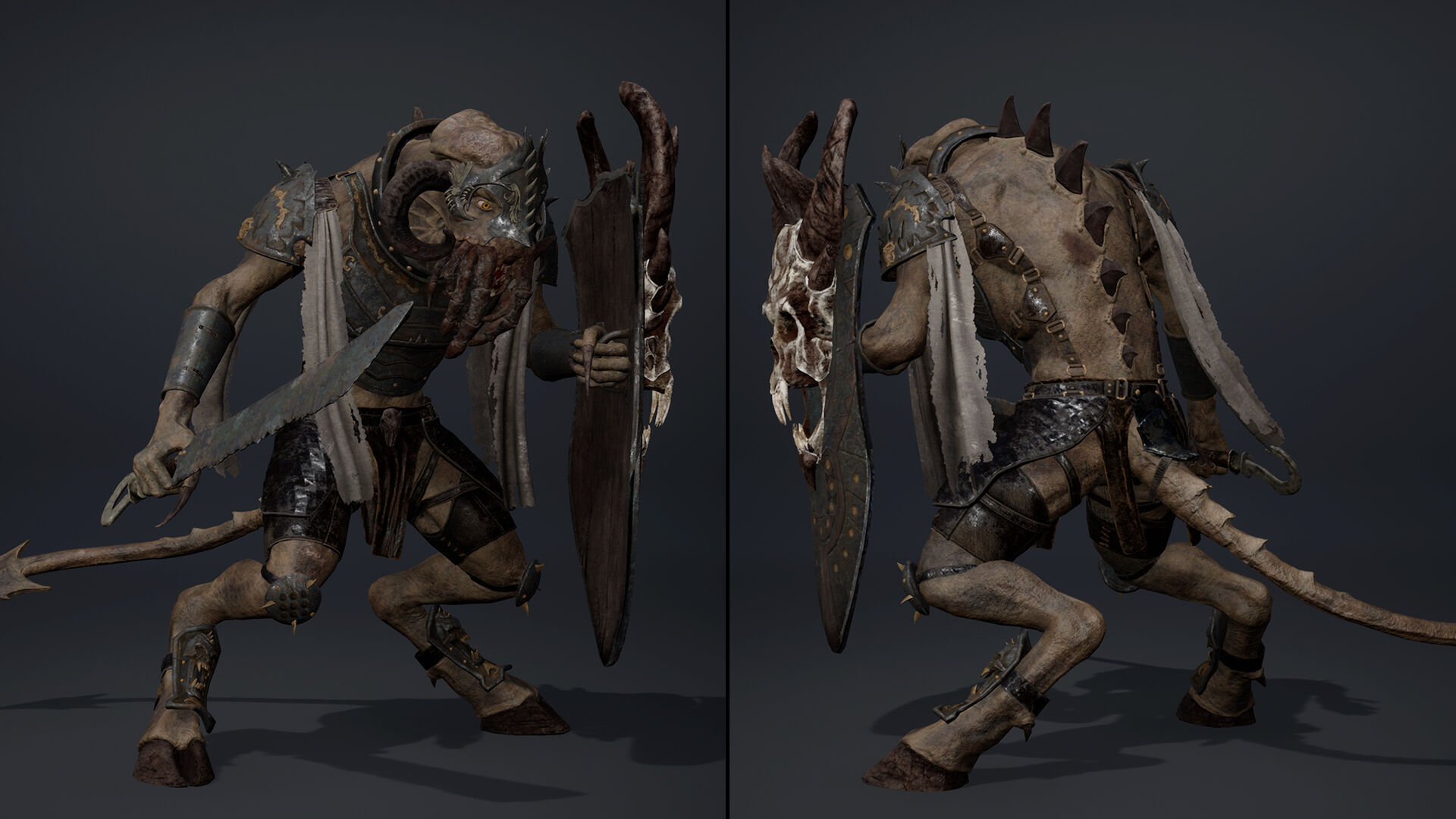 Obsidian Swordman Arm2 Low-poly 3D model_5