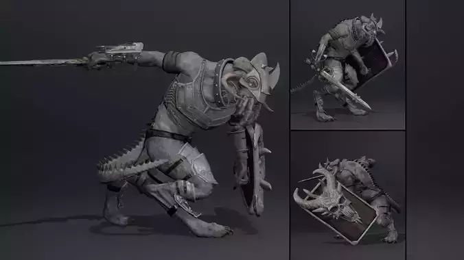 Obsidian Swordman Arm1 Brutal