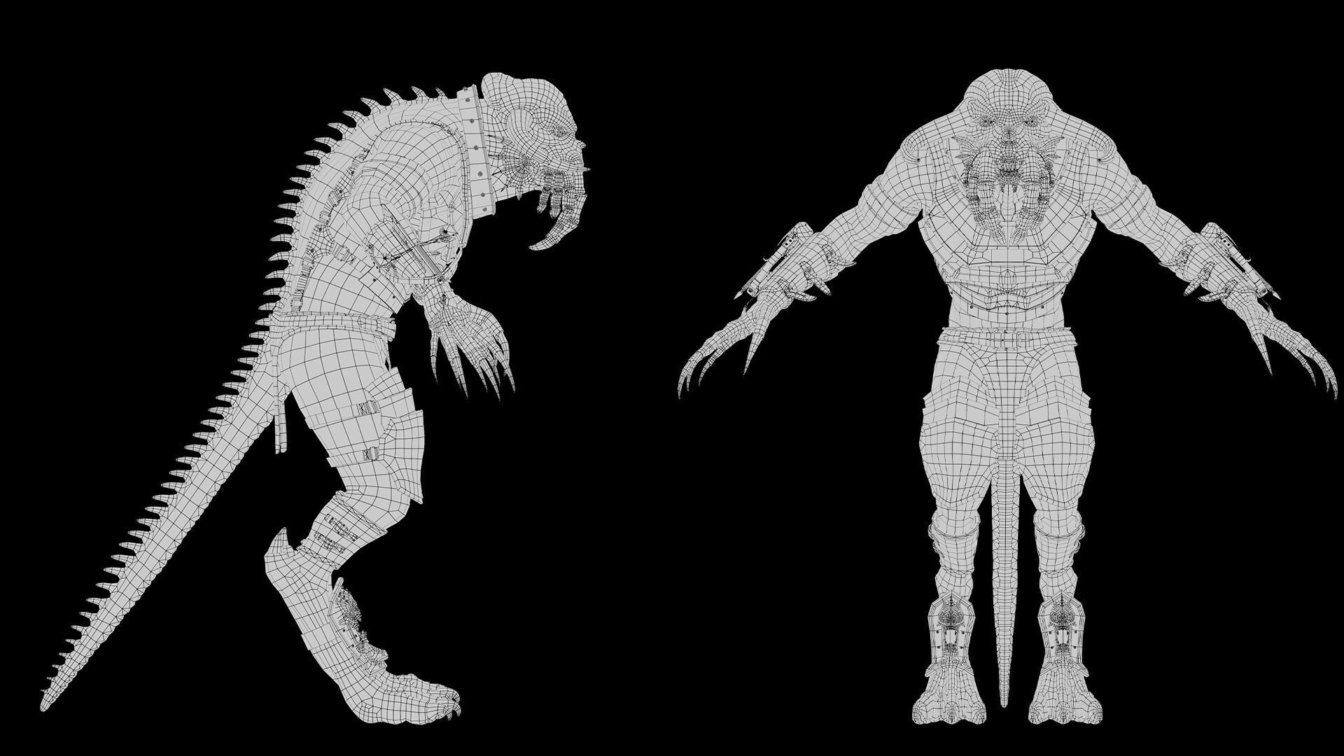 Obsidian Swordman Arm1 Brutal Low-poly 3D model_15