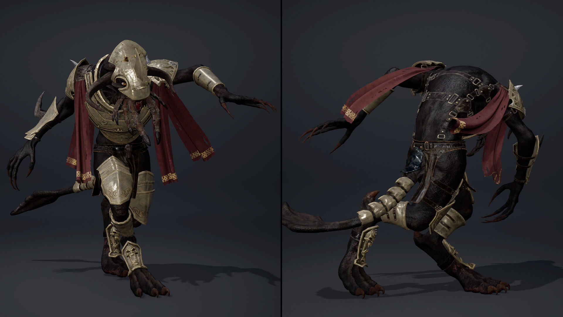 Obsidian Swordman Arm1 Low-poly 3D model_11