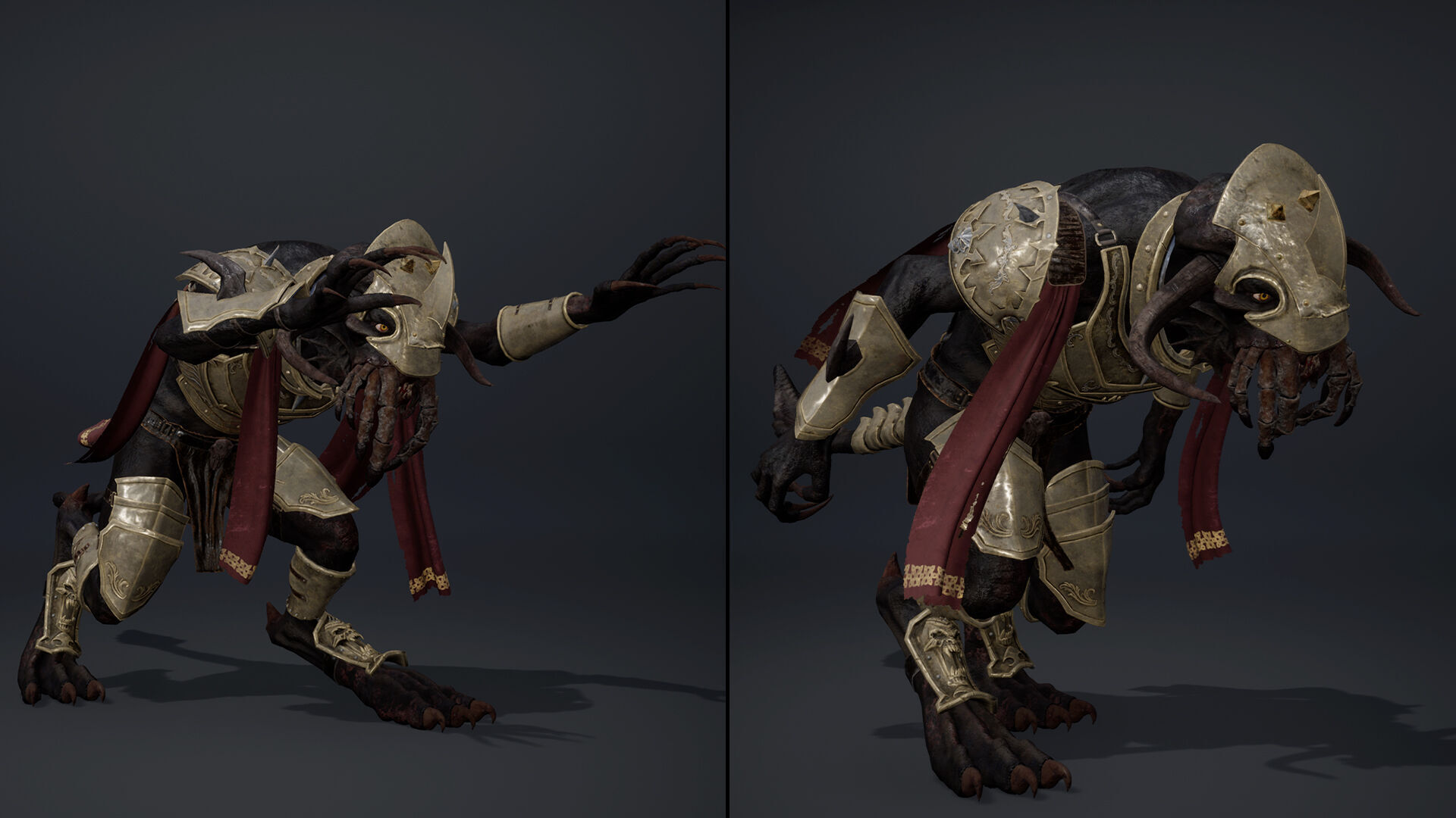 Obsidian Swordman Arm1 Low-poly 3D model_12